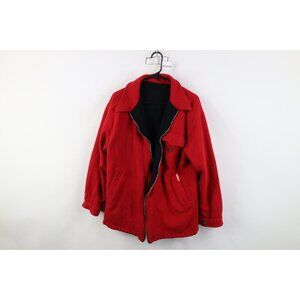 AS IS Vintage 90s Marlboro Mens Medium Spell Out Reversible Wool Bomber Jacket